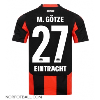 Billige Fotballdrakt Eintracht Frankfurt Mario Gotze #27 Replika Hjemmedrakt 2025-26 Kortermet